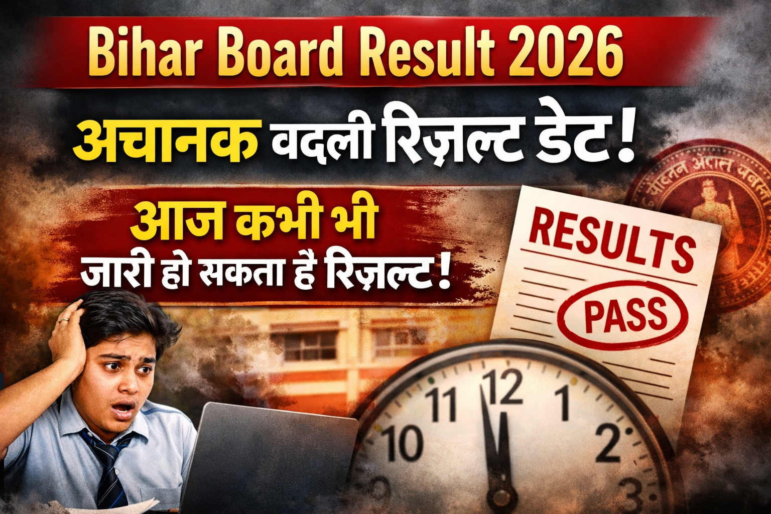 Bihar Board Result 2026: अचानक बदली रिजल्ट डेट, जानें नया अपडेट — आज कभी भी जारी हो सकता है रिजल्ट!